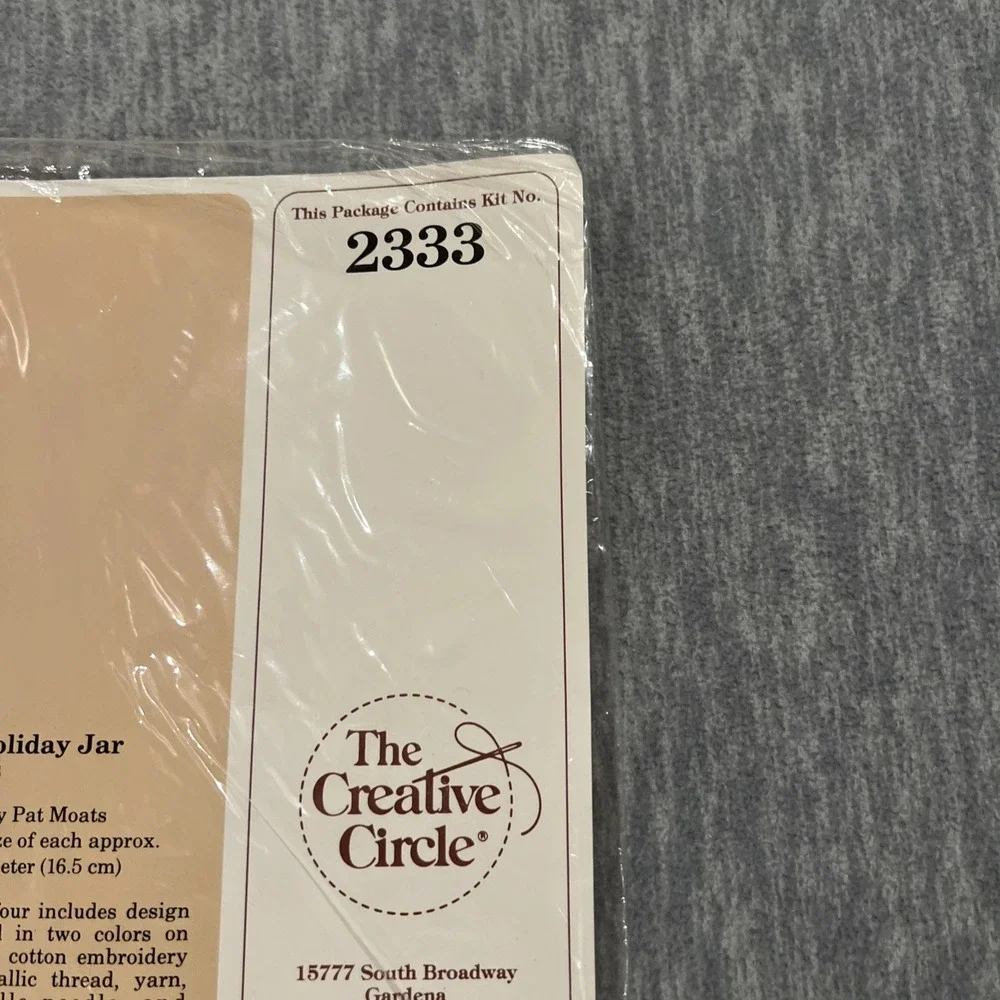 The Creative Circle Holiday Jar Toppers Cross Stitch Kit #2333 Goose‎ New 1986